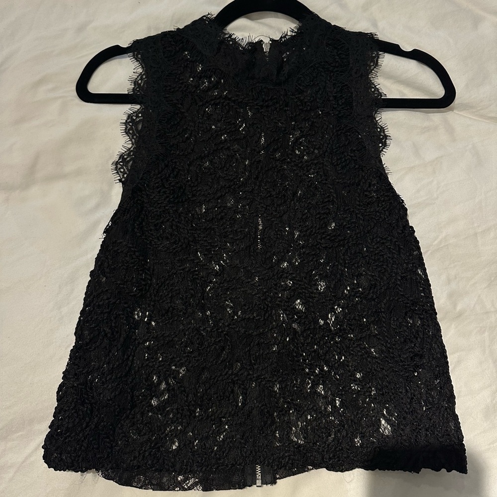 Zara. Worn once. Black see through tank